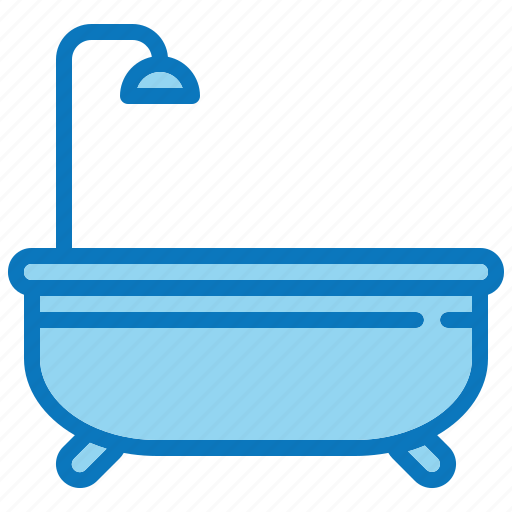 Bathtub, bath, bathroom, shower, clean, wash, water icon - Download on Iconfinder