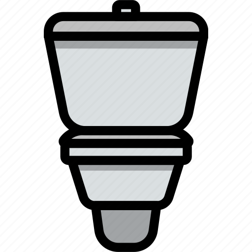 Outline, wc, bathroom, sanitary, toilet, ceramic, bowl icon - Download on Iconfinder