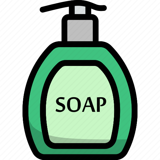 Outline, bathroom, soap, bottle, liquid, cosmetic, plastic icon - Download on Iconfinder