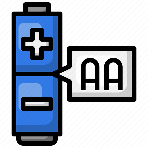 Battery, aa, energy, accumulator, electronics icon - Download on Iconfinder