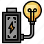 lightbulb, electronics, battery, charge, electricity 