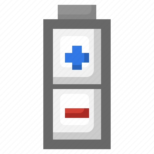 Battery, electronics, minus, plus, power icon - Download on Iconfinder