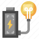 lightbulb, electronics, battery, charge, electricity