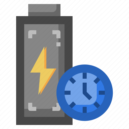 Time, reminder, status, electronics, battery icon - Download on Iconfinder