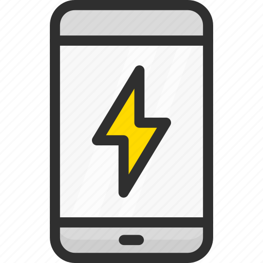 Battery, bolt, charge, energy, mobile, phone, power icon - Download on Iconfinder