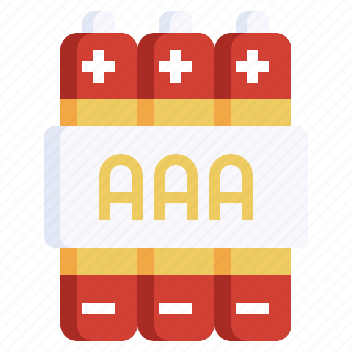Battery, aaa, energy, accumulator, electronics icon - Download on Iconfinder
