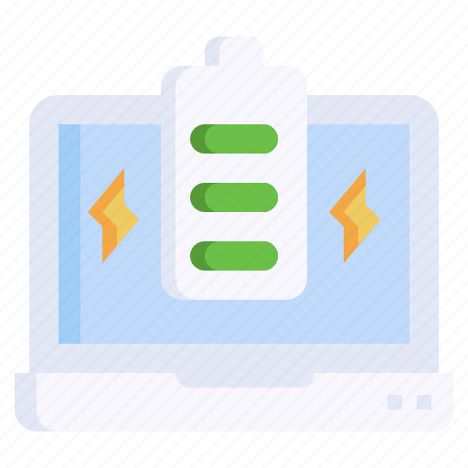 Battery, laptop, thunderbolt, electronics, charging icon - Download on Iconfinder