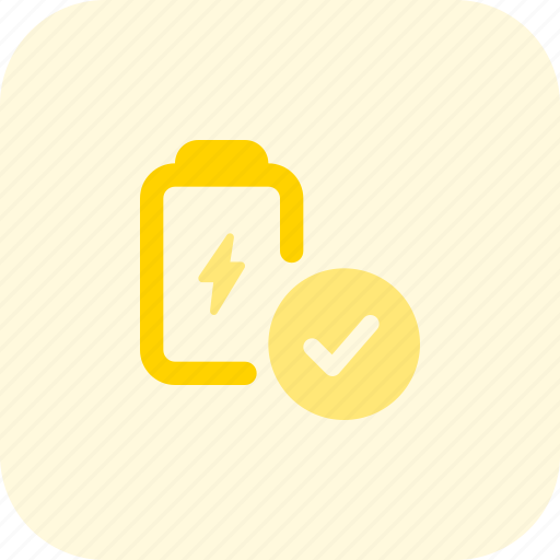 Battery, check, power, accept icon - Download on Iconfinder