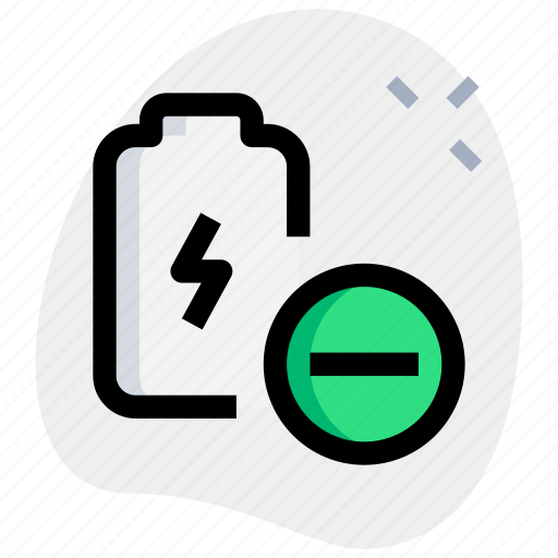 Battery, minus, charging, energy icon - Download on Iconfinder