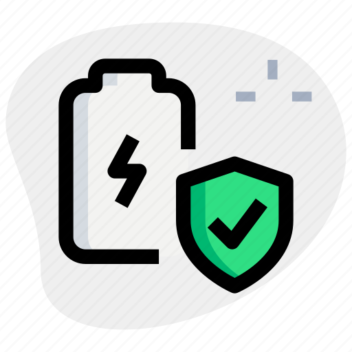 Battery, protection, shield, charging icon - Download on Iconfinder