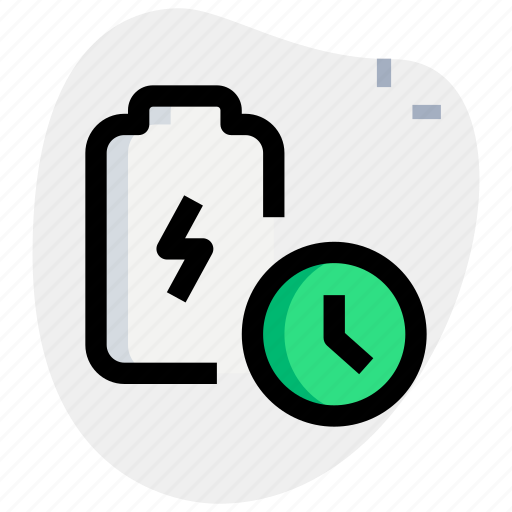 Battery, time, schedule, charging icon - Download on Iconfinder