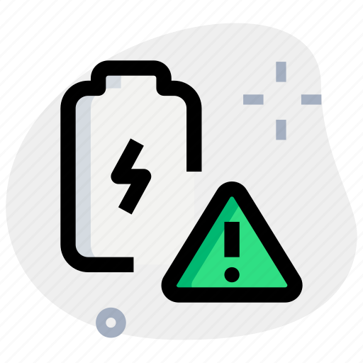 Battery, warning, caution, charging icon - Download on Iconfinder