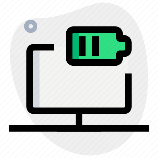 Battery, screen, desktop, computer icon - Download on Iconfinder