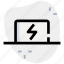 laptop, power, charging, screen 