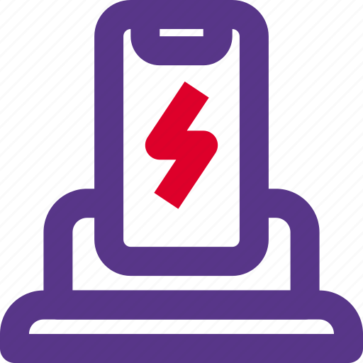 Standing, smartphone, charging, mobile icon - Download on Iconfinder