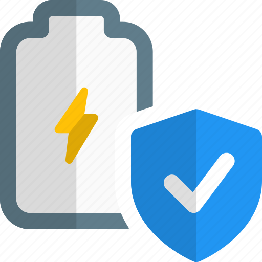Battery, protection, security, shield icon - Download on Iconfinder