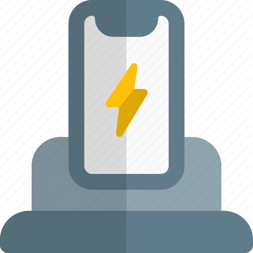 Smartphone, stand, power, charge icon - Download on Iconfinder