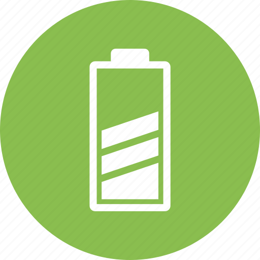 Battery, energy, middle, power icon - Download on Iconfinder