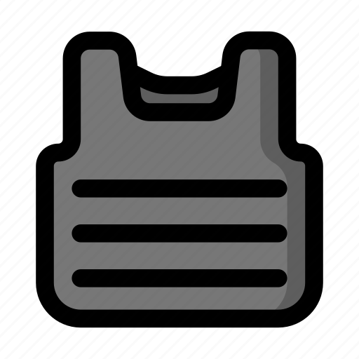 Body armor, bulletproof, kevlar, vest, police vest, jacket icon - Download on Iconfinder