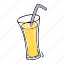 baverage, juice, cocktail, drink, glass, pineapple 