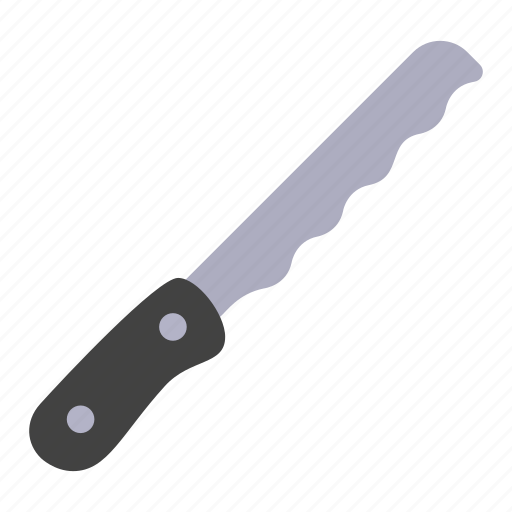 Knife, cut, bread, saw icon - Download on Iconfinder