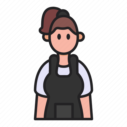 Avatar, woman, people, apron icon - Download on Iconfinder
