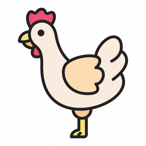 Chicken, animal, farm, food icon - Download on Iconfinder