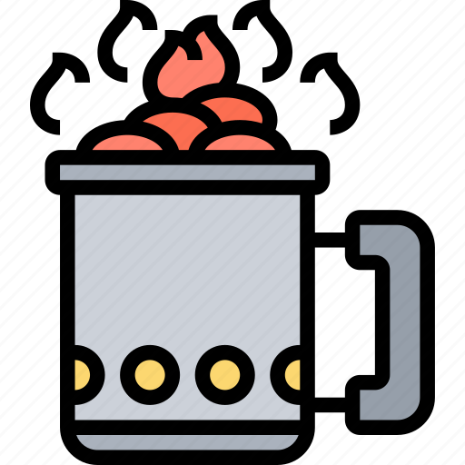 Chimney, starter, charcoal, heat, grill icon - Download on Iconfinder