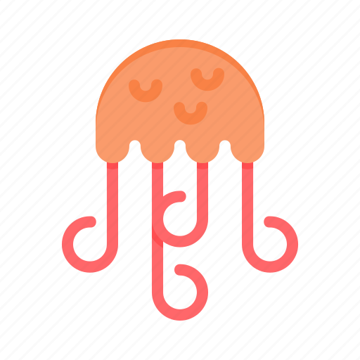 Beach, jellyfish, marine, sea, water, ocean, fish icon - Download on Iconfinder