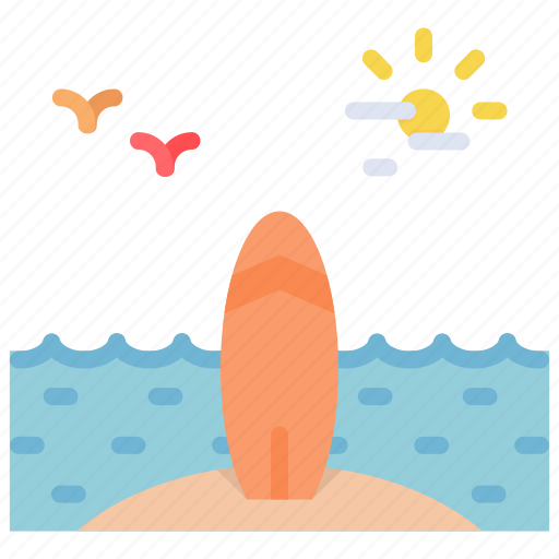 Beach, surf, surfboard, surfing, vacation, holiday, summer icon - Download on Iconfinder