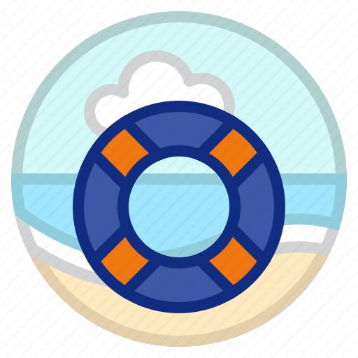 Lifebuoy, lifesaver, ocean, sea, support icon - Download on Iconfinder