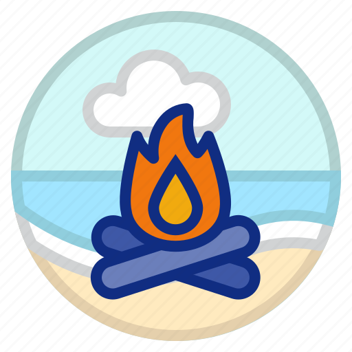 Bonfire, camp, campfire, fire, holiday, vacation icon - Download on Iconfinder