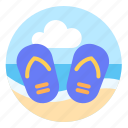 beach, flip flops, sandals, slippers