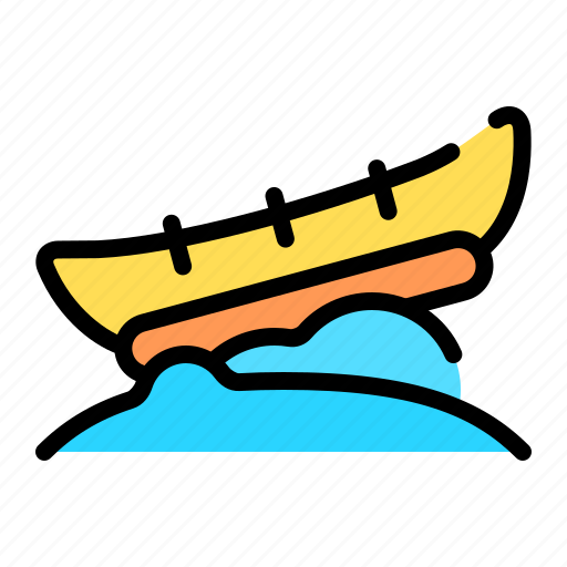 Banana boat, boat, transportation, holidays, summer, transport, vacation icon - Download on Iconfinder