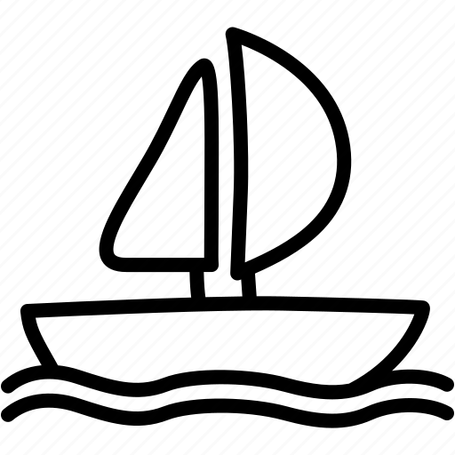 Sailboat, boat, yacht, sailing icon - Download on Iconfinder