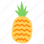 pineapple, ananas, fruit, tropical 