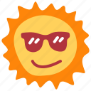 sun, sunglasses, summer, weather
