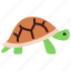 turtle, tortoise, reptile, beach 