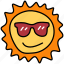 sun, sunglasses, summer, forecast 