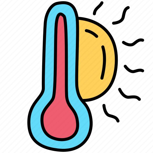 Sun, thermometer, summer, weather icon - Download on Iconfinder