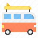van, transportation, vehicle, beach