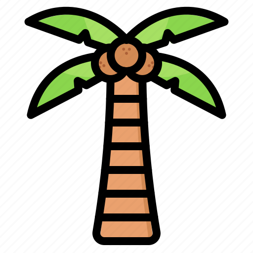 Palm, nature, tropical, coconut tree icon - Download on Iconfinder