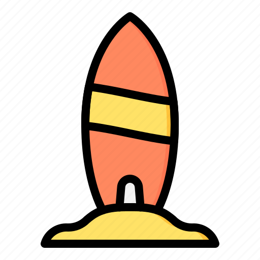 Surfing, surfing board, beach, sport icon - Download on Iconfinder
