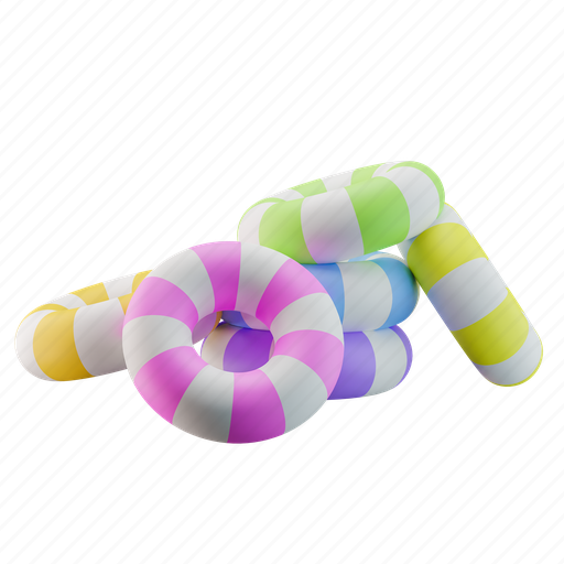 Inner tube, floaty, pool floaty, toy, float, water, beach 3D illustration - Download on Iconfinder