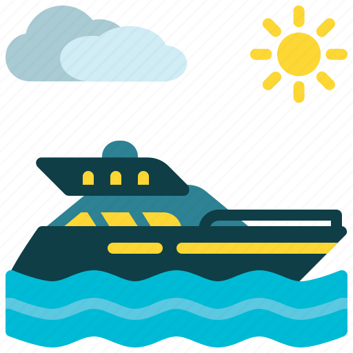 Boat, vacation, yacth, ship, sea, vehicle icon - Download on Iconfinder
