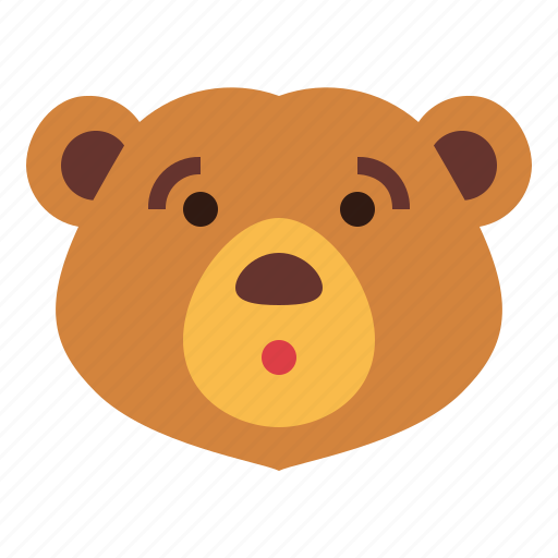 Bear, wildlife, mammal, animal, zoo, shocked icon - Download on Iconfinder