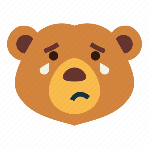 Bear, wildlife, mammal, animal, zoo, sad icon - Download on Iconfinder