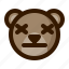 avatar, bear, emoji, face, lifeless, profile, teddy 
