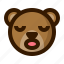 avatar, bear, emoji, face, profile, sleep, teddy 