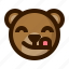 avatar, bear, emoji, face, profile, teddy, tongue 